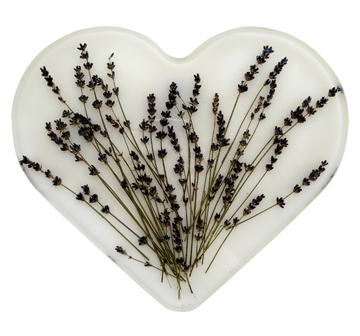 Pryskyřicové srdce Levandulová krása