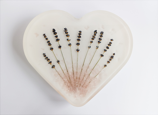 Pryskyřicové srdce Levandulová krása II.