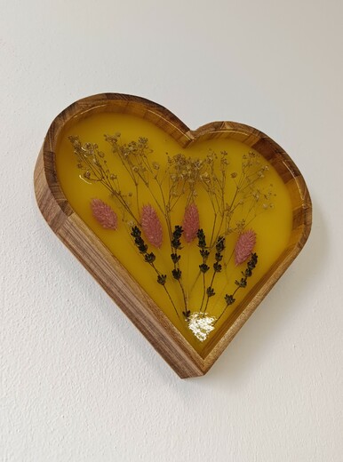 Srdce Kvítí ve žluté