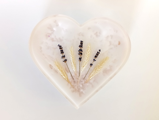 Pryskyřicové srdce Levandulová krása III.