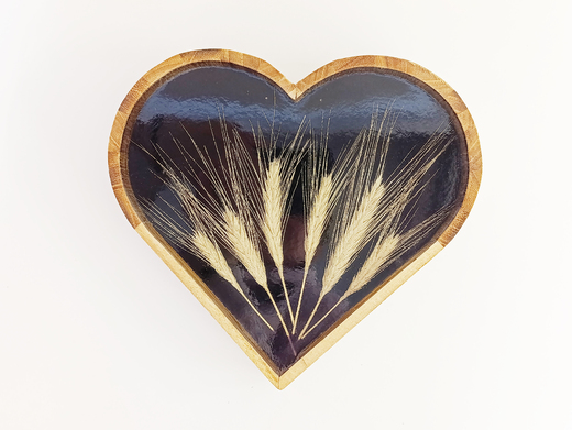 Srdce Obilné klasy tmavé