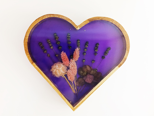 Srdce Kvítí ve fialové
