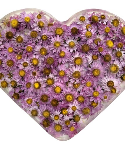 Celo-pryskyřicová srdce